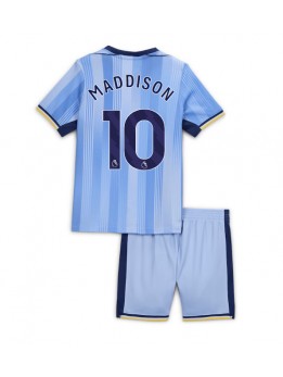 Billige Tottenham Hotspur James Maddison #10 Bortedraktsett Barn 2024-25 Kortermet (+ Korte bukser)